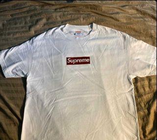 supreme stitched box logo tee