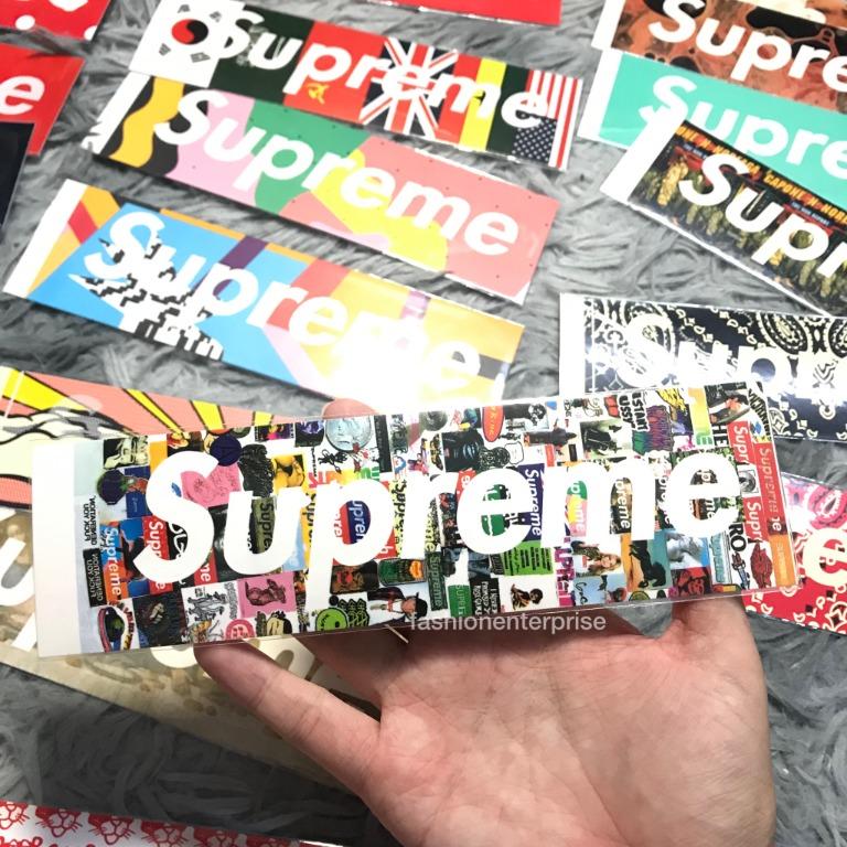 Supreme box logo deals sticker pack