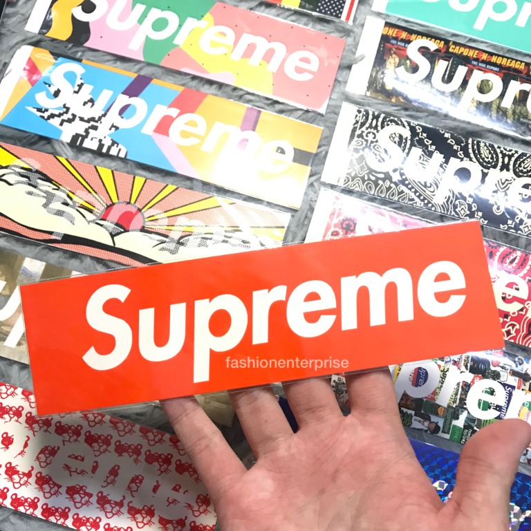 Supreme san francisco box logo sticker top