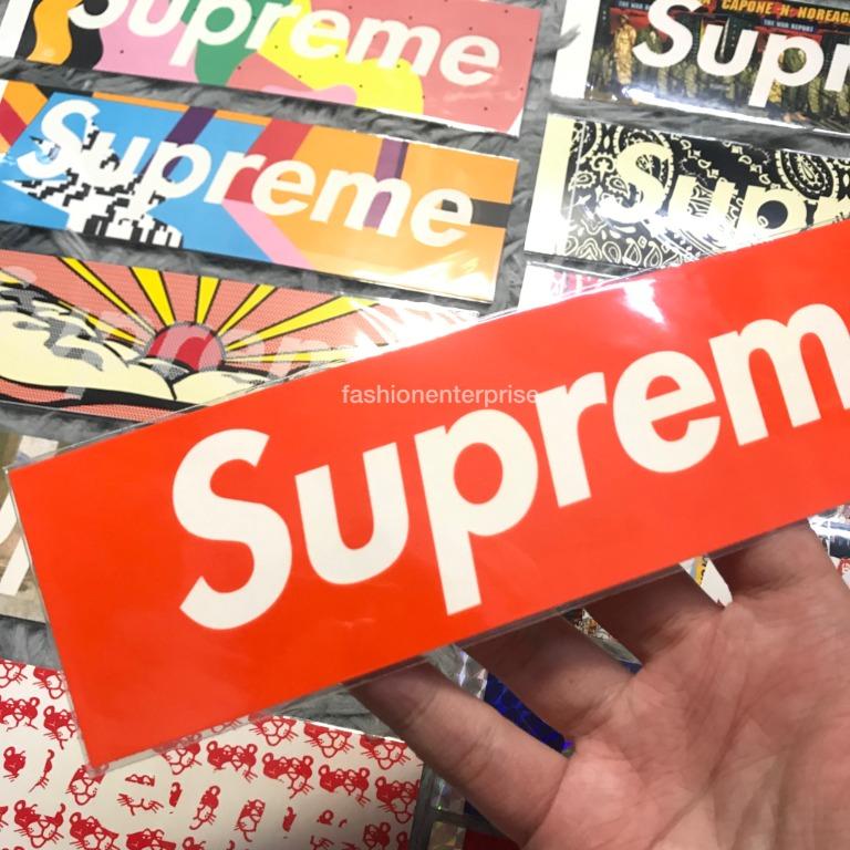 Supreme FW19 San Francisco Orange Box Logo Sticker