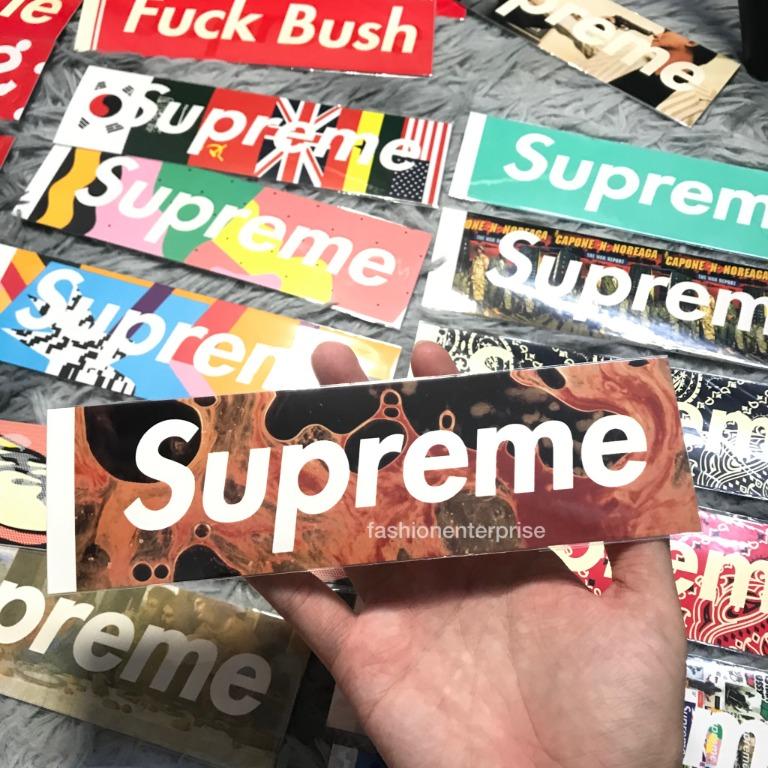 Supreme x Andres Serrano Blood and Semen Box Logo Sticker