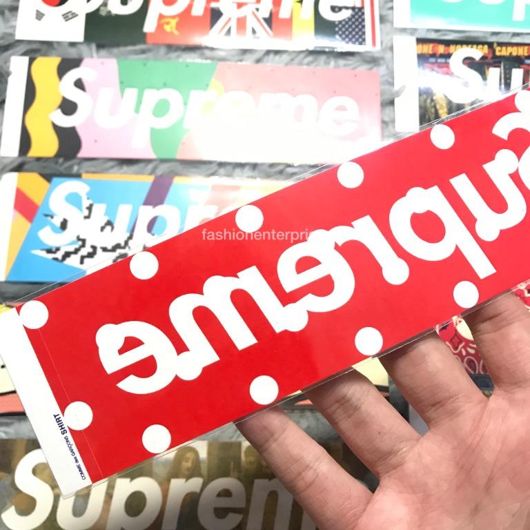 Supreme cdg discount box logo sticker