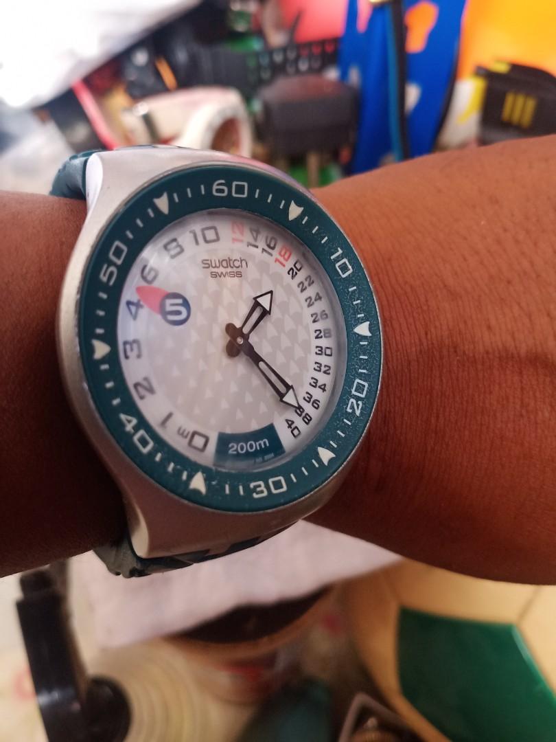 Swatch diver 200m big saiz, Men's Fashion, Watches \u0026 Accessories, Watches  on Carousell
