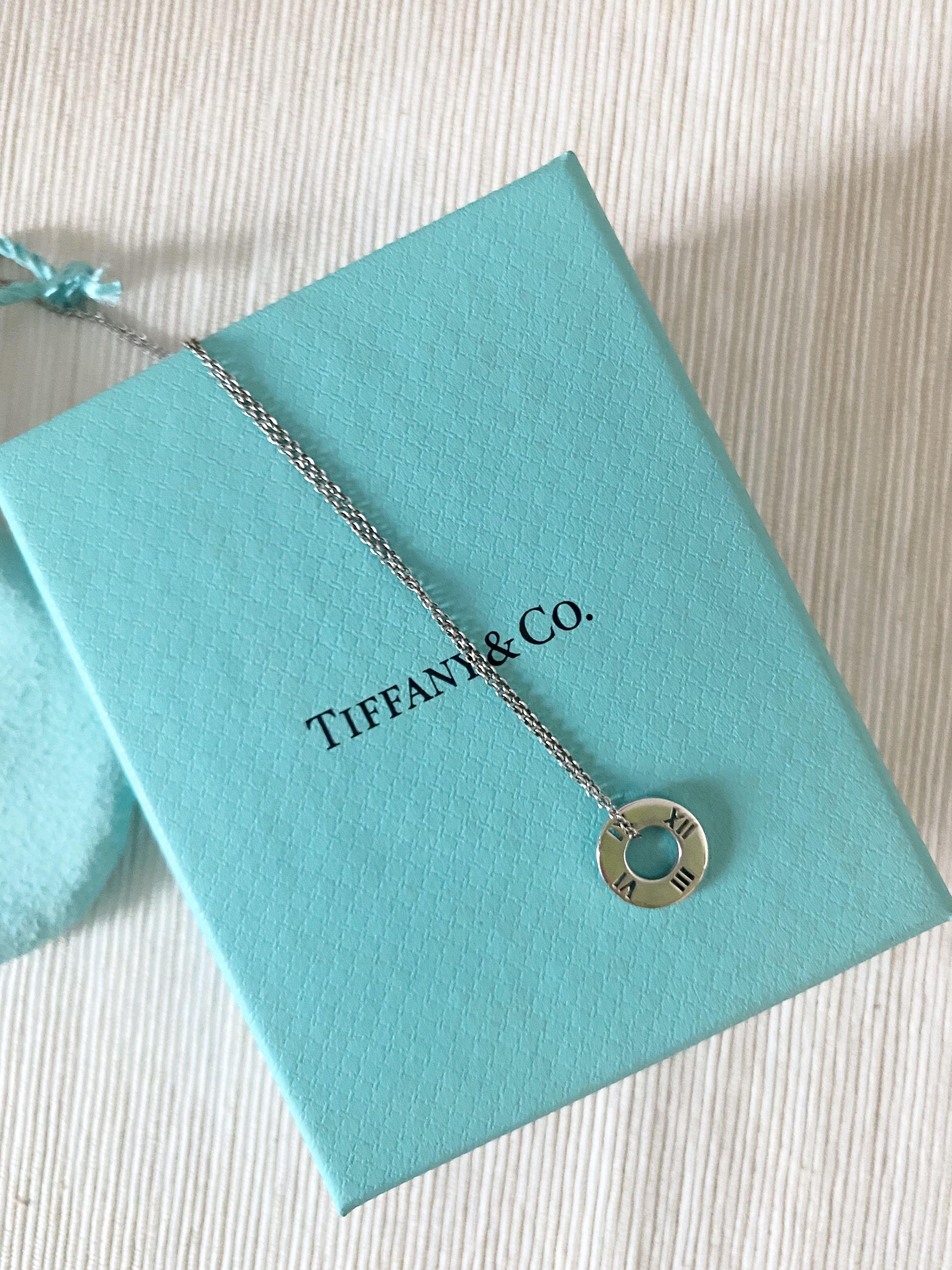 Tiffany atlas shop necklace silver