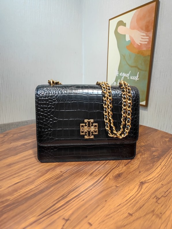 Tory Burch Britten Croc Medium adjustable bag, Women's Fashion, Bags &  Wallets, Purses & Pouches on Carousell