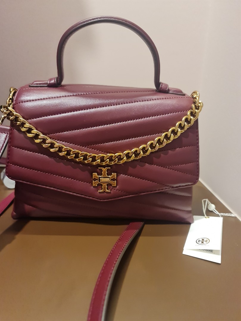 Qoo10 - 【TORYBURCH】 Kira Chevron Top Handle Satchel Bag 61674 : Bag & Wallet