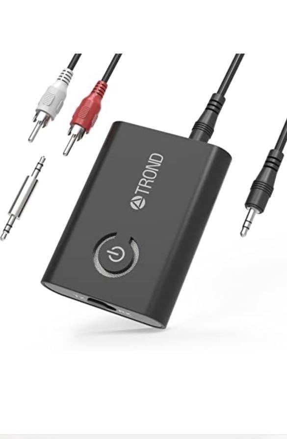 Bluetooth 5.0 Audio Transmitter Receiver Dual Connection for TV Headphones  and HiFi Speakers - August MR280 - Multipoint, Low Latency, Stereo, Volume