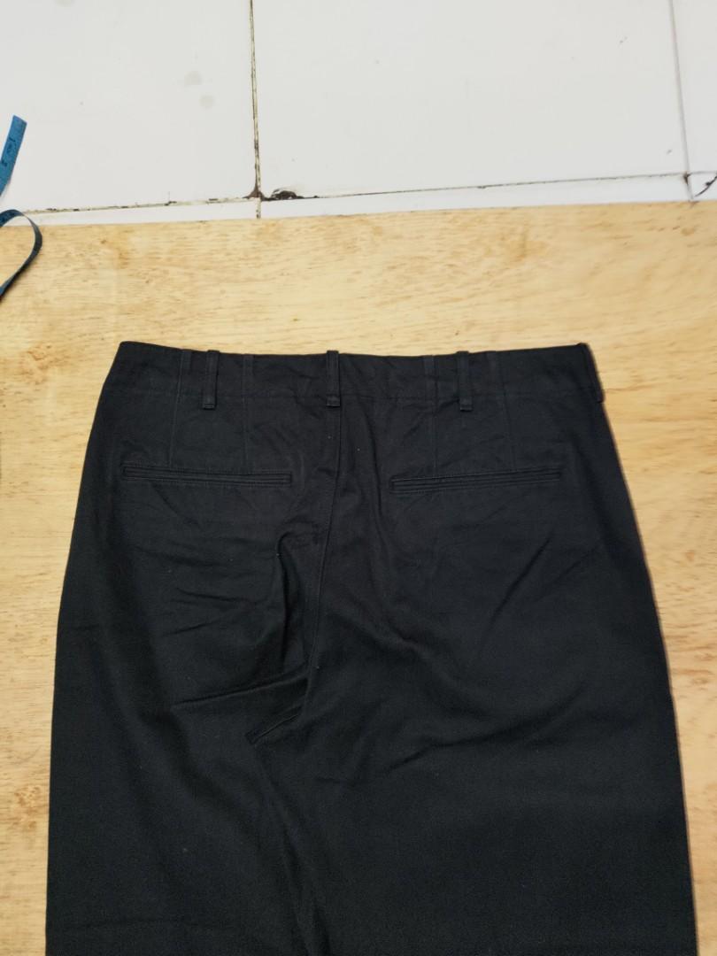 uniqlo u wide fit pleated tapered pants