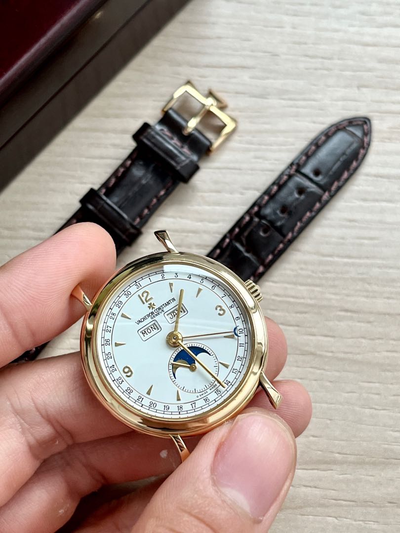 Vacheron Constantin Triple Calendar 37150 18K Gold Watch, Luxury