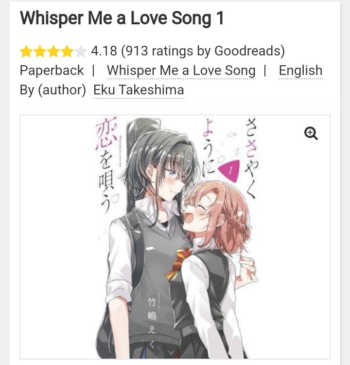 Whisper Me A Love Song Manga Vol 1 Hobbies Toys Books Magazines Comics Manga On Carousell