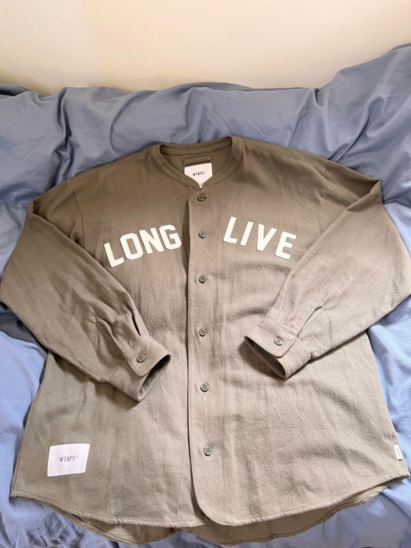 Wtaps league/LS/COTTON.FLANNEL size 03 color: Oliver Drab, 男裝 