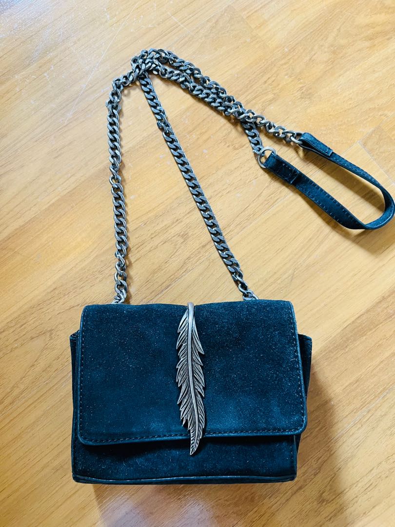 Zara sales suede bag