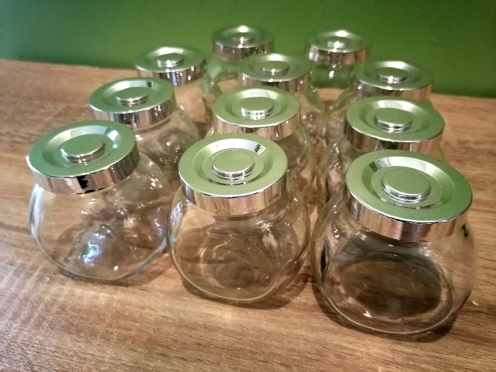 11 Spice Rack Glass Bottles Botol Kaca Rempah, Furniture & Home