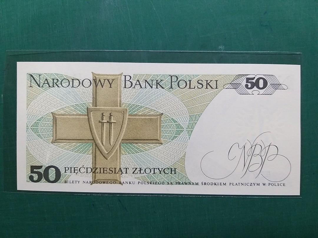 1988年{歐洲}波蘭50茲羅提HH2833207全新直版, 興趣及遊戲, 收藏品及紀念品, 錢幣- Carousell