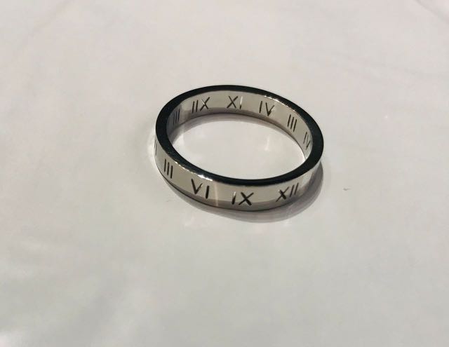 Tiffany mens outlet roman numeral ring