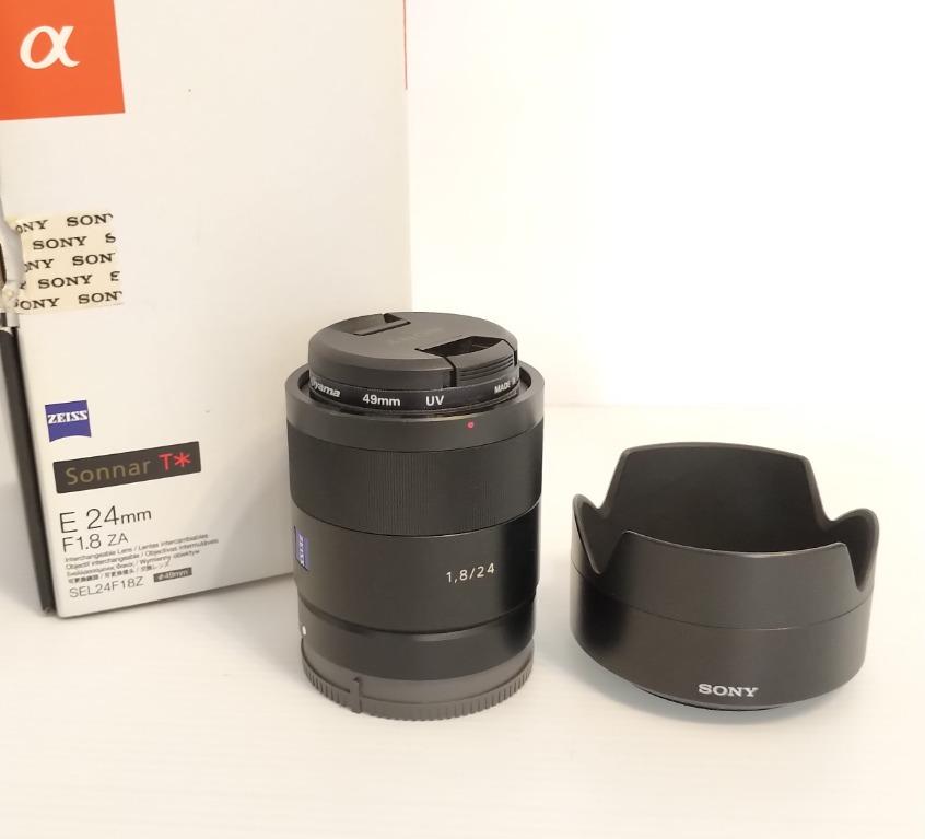 二手行貨) Sony Zeiss 24mm/F1.8 ZA SEL24F18Z, 攝影器材, 鏡頭及裝備 