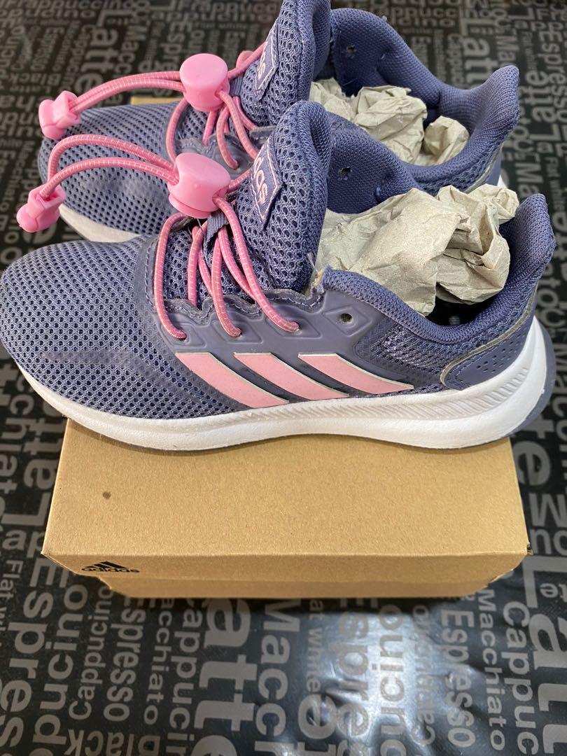 Adidas Girls Running Sports Shoes Size UK 12 Babies Kids