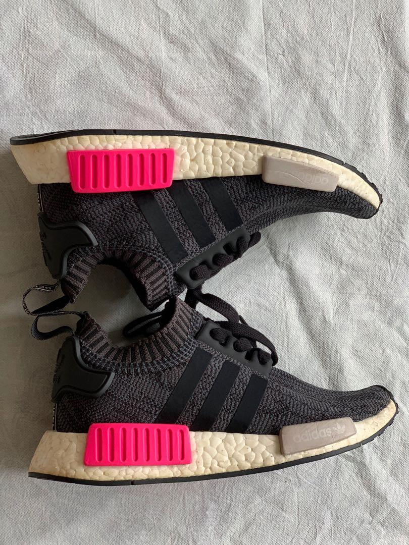 Adidas nmd black and pink on sale