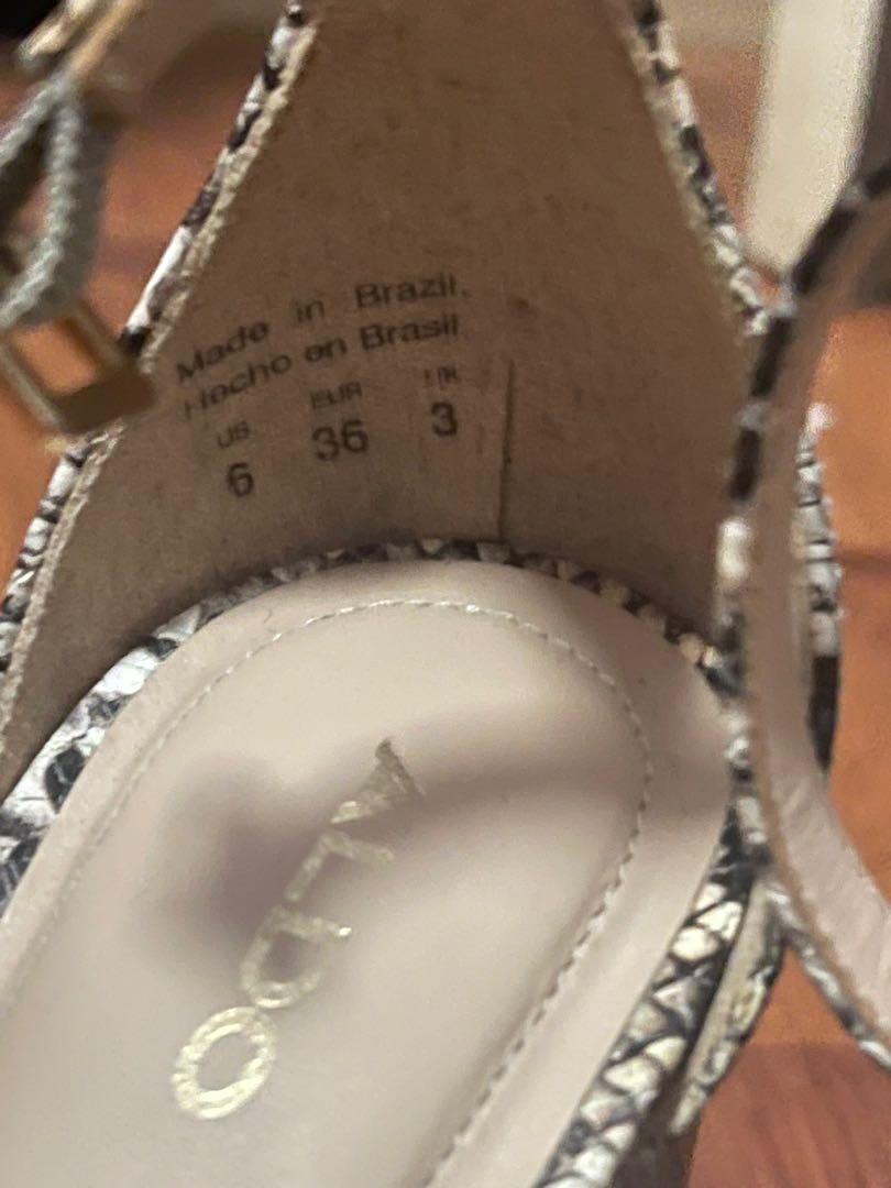 Aldo Block Heels in Snakeskin (Category: Heels) located in Manila. Submitted by donna___ (Listing ID 1136674444, Image 2). Description: Never used outside. Tried on indoors only. Size 36 Shoes only .