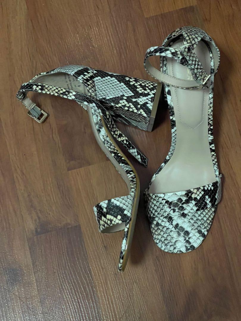 Aldo Block Heels in Snakeskin (Category: Heels) located in Manila. Submitted by donna___ (Listing ID 1136674444, Image 3). Description: Never used outside. Tried on indoors only. Size 36 Shoes only .