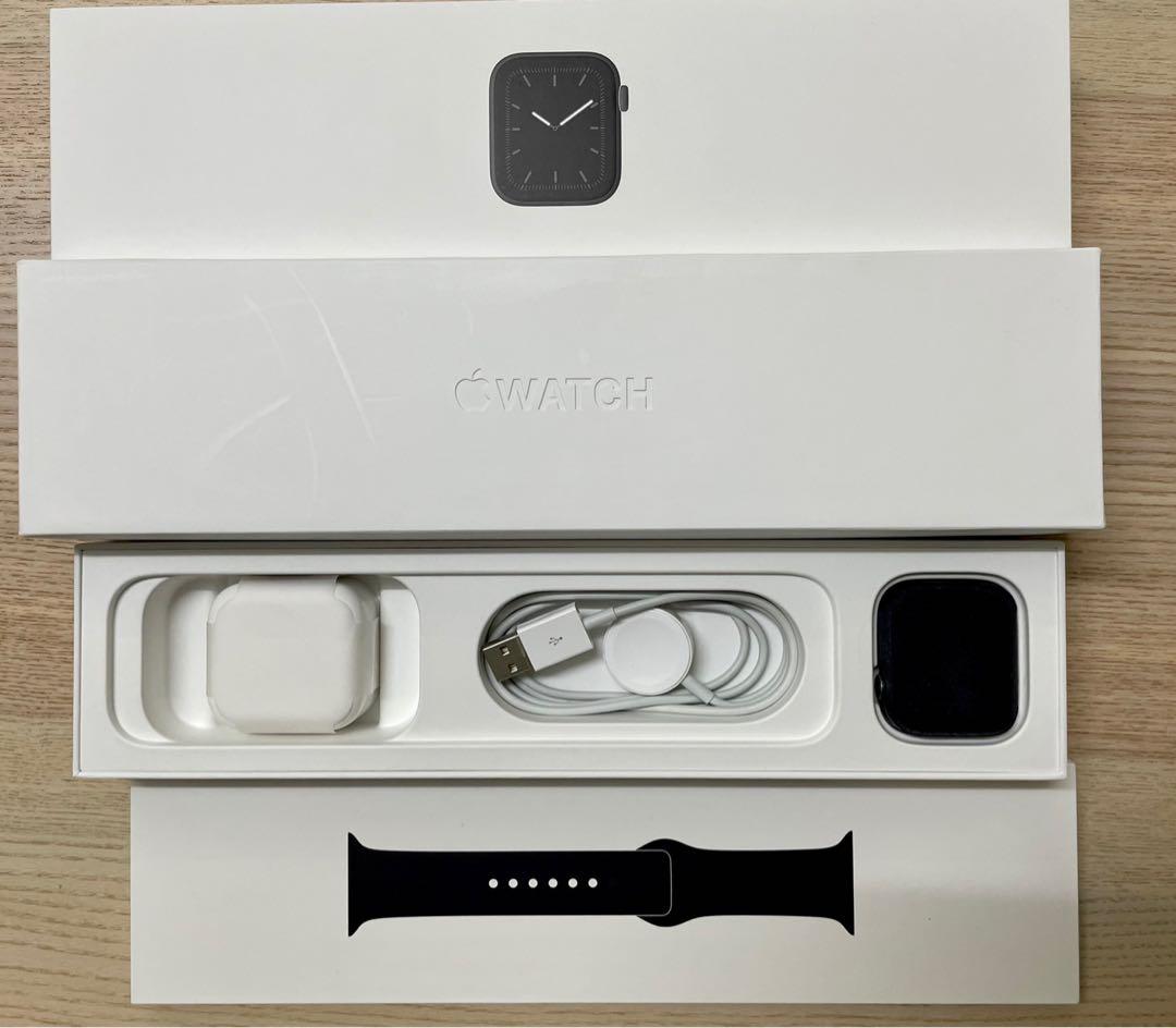 Apple Watch 5 44 mm Cellular - Black Sport Band, Mobile Phones \u0026 Tablets,  Others on Carousell