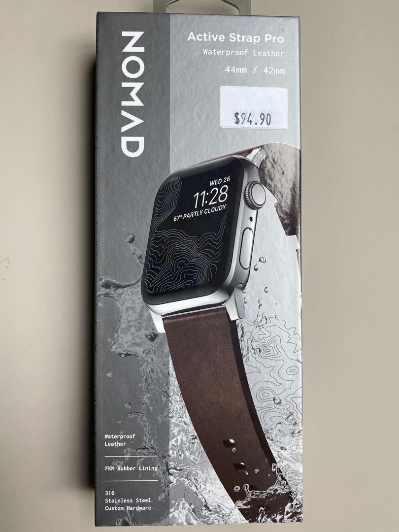 Apple watch leather online strap waterproof