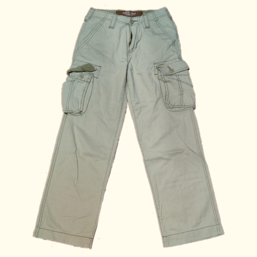 ARIZONA JEANS CONTRAST STITCH KHAKI MID 
