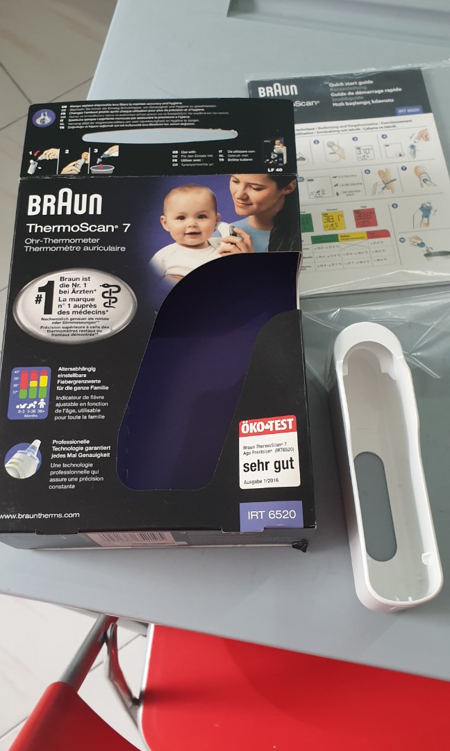 Authentic Braun IRT 6520 thermometer case, Health & Nutrition, Thermometers on Carousell