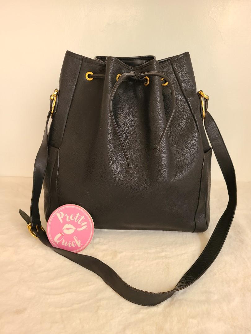 Vintage gucci bucket bag black cheap