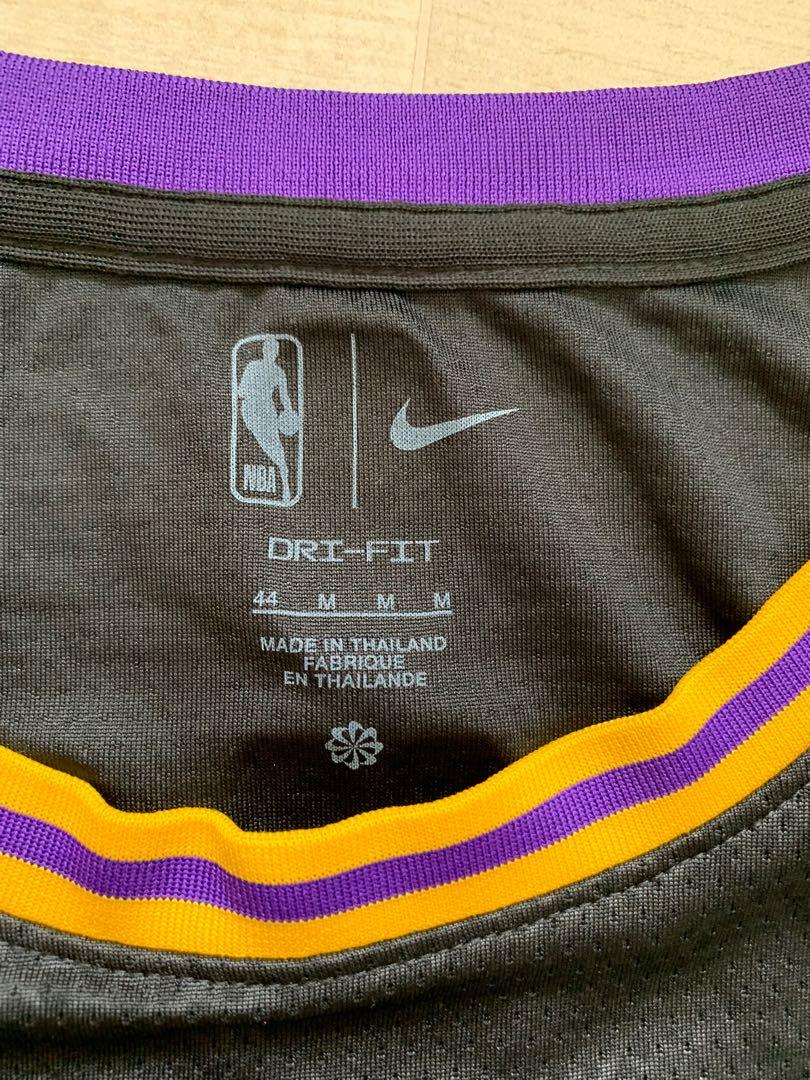 LeBron James Los Angeles Lakers Nike City Swingman Jersey Men's Black Mamba  NBA