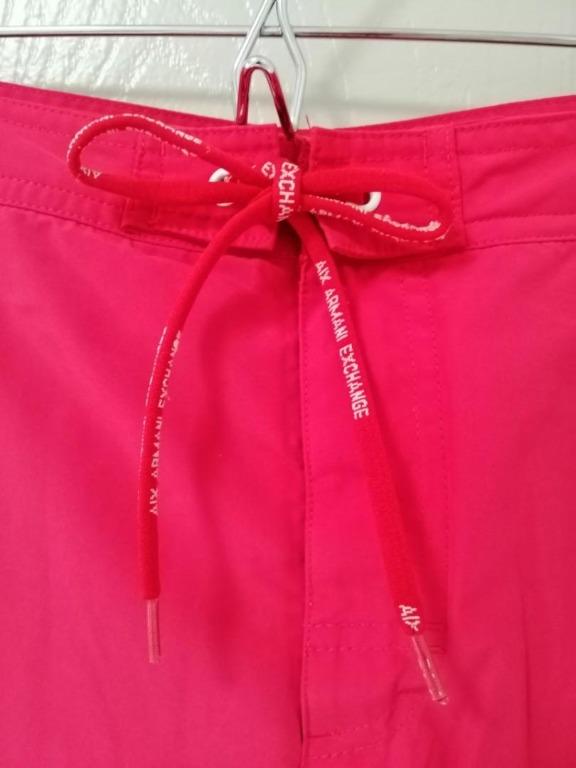 A/X Armani Exchange Board Swim Bermuda Shorts (Red), Men's Fashion,  Bottoms, Shorts on Carousell