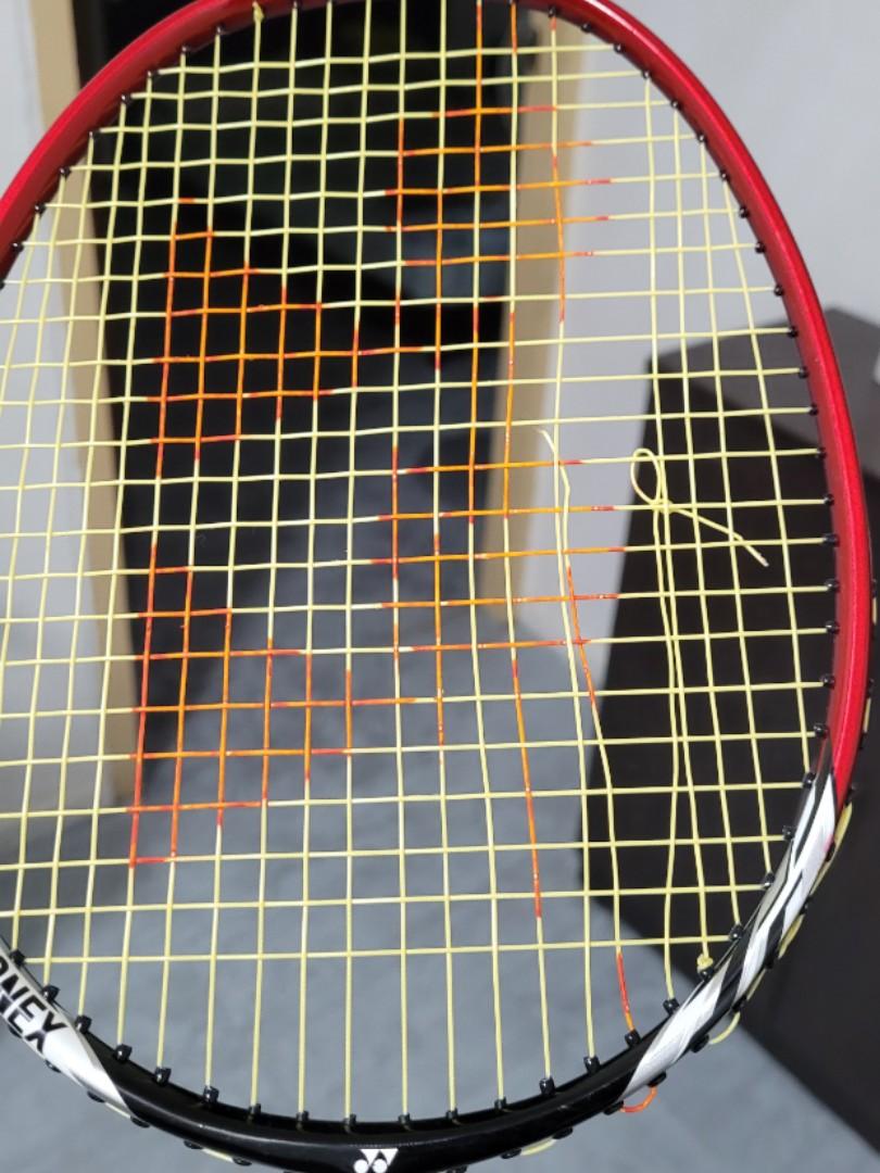 Badminton racket string worn out, Sports Equipment, Sports & Games ...