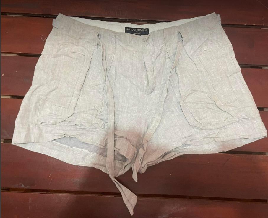 BANANA REPUBLIC MARTIN FIT LINEN SHORTS FOR WOMEN Women s Fashion