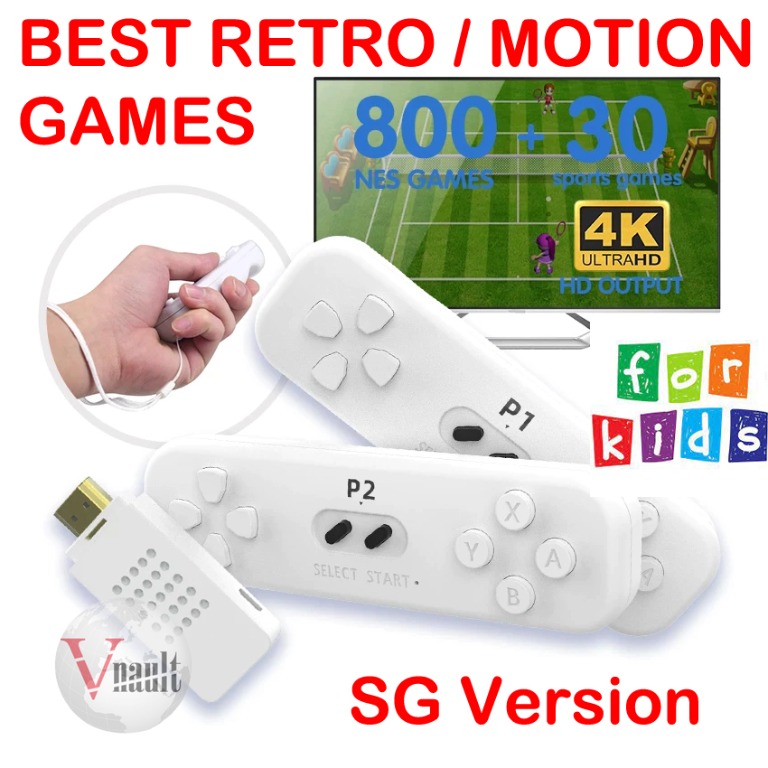 Best Built in 800+ NES Games Retro Game Stick With 2.4G Wireless