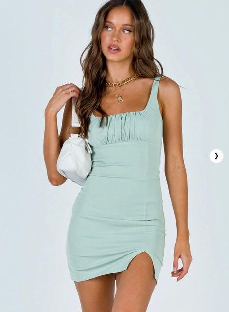 BNWT Princess Polly Cayden Mini Dress in Green, Women's Fashion, Dresses &  Sets, Dresses on Carousell