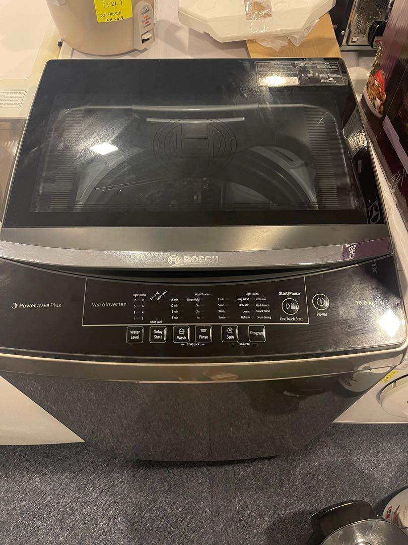 Bosch Serie 4 Washing machine, top loader 10 kg 680 rpm WOA104X0SG