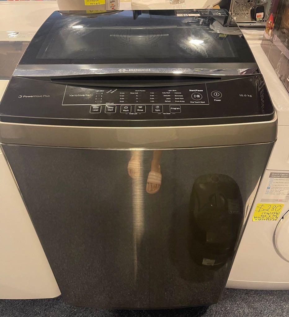 Bosch Serie 4 Washing machine, top loader 10 kg 680 rpm WOA104X0SG