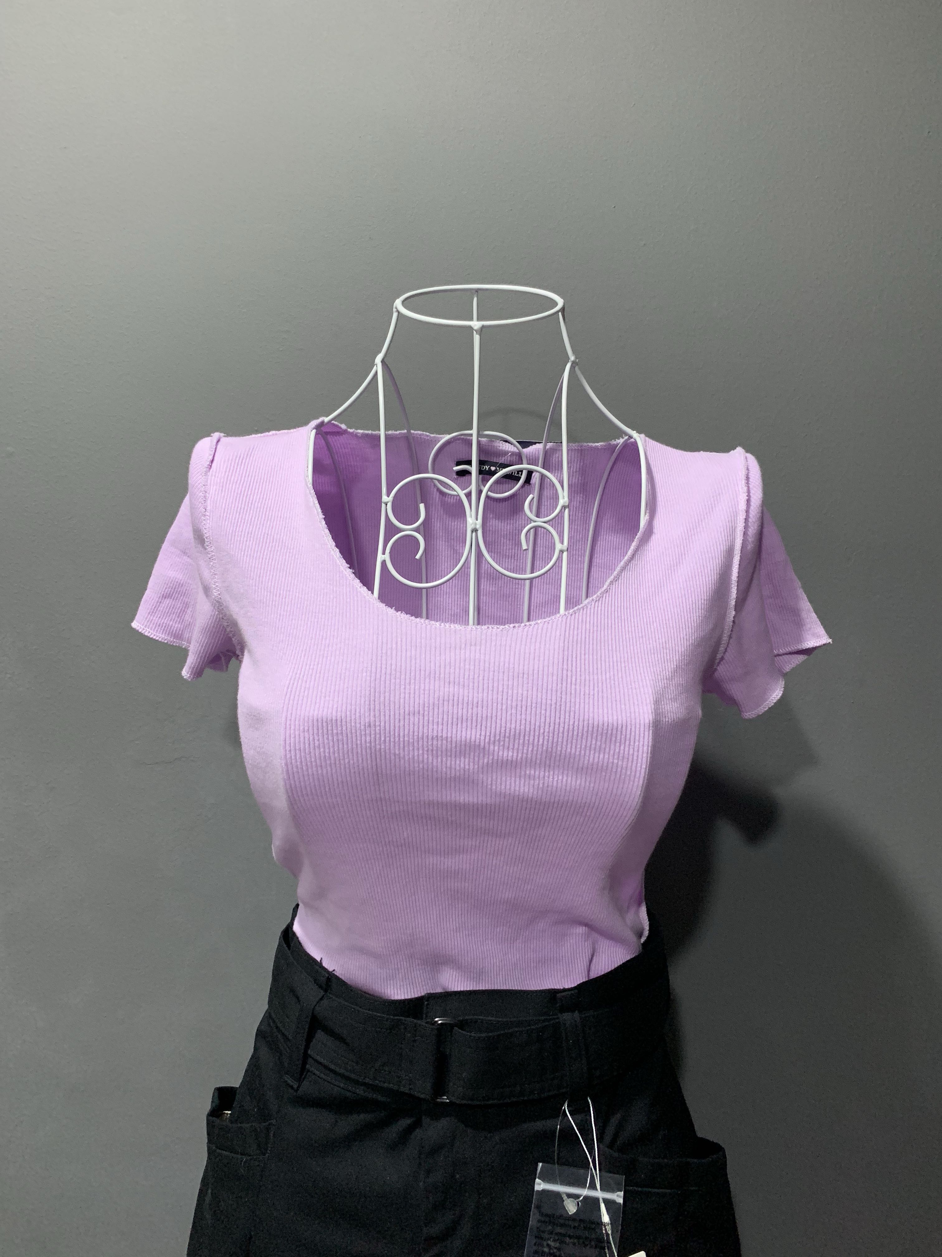 Brandy Melville Lavender McKenna Top, Women's Fashion, Tops, Blouses on  Carousell
