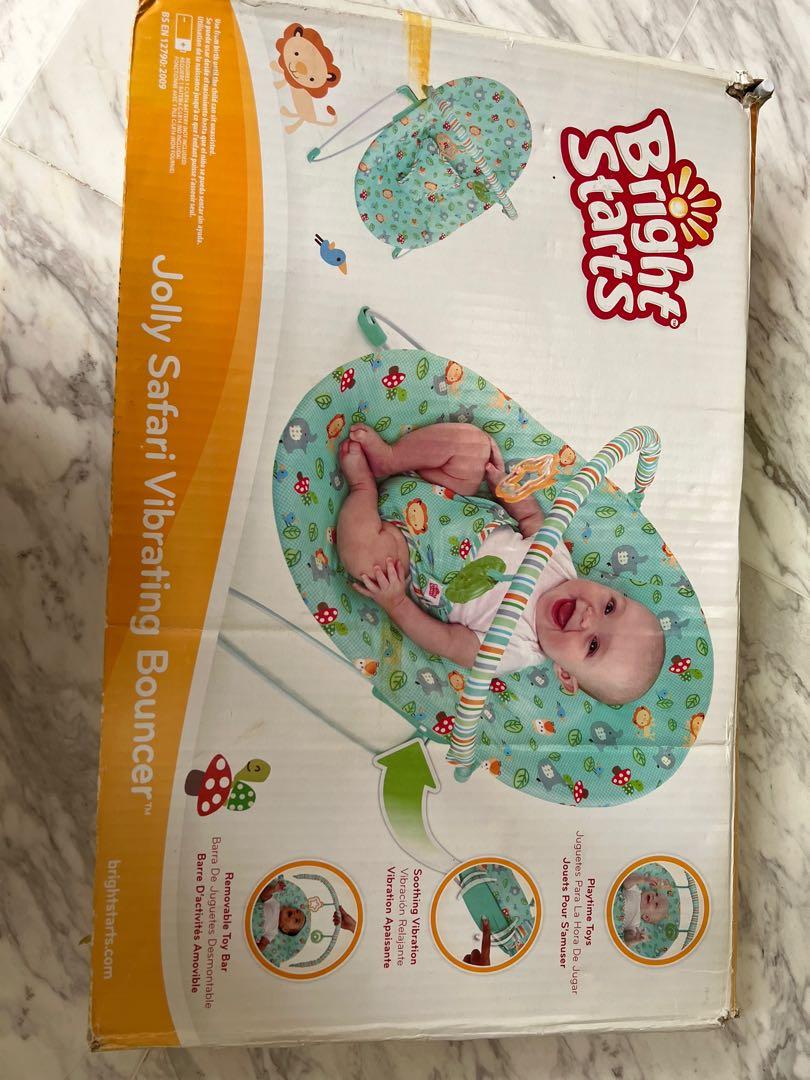 Bright starts jolly safari vibrating bouncer sales