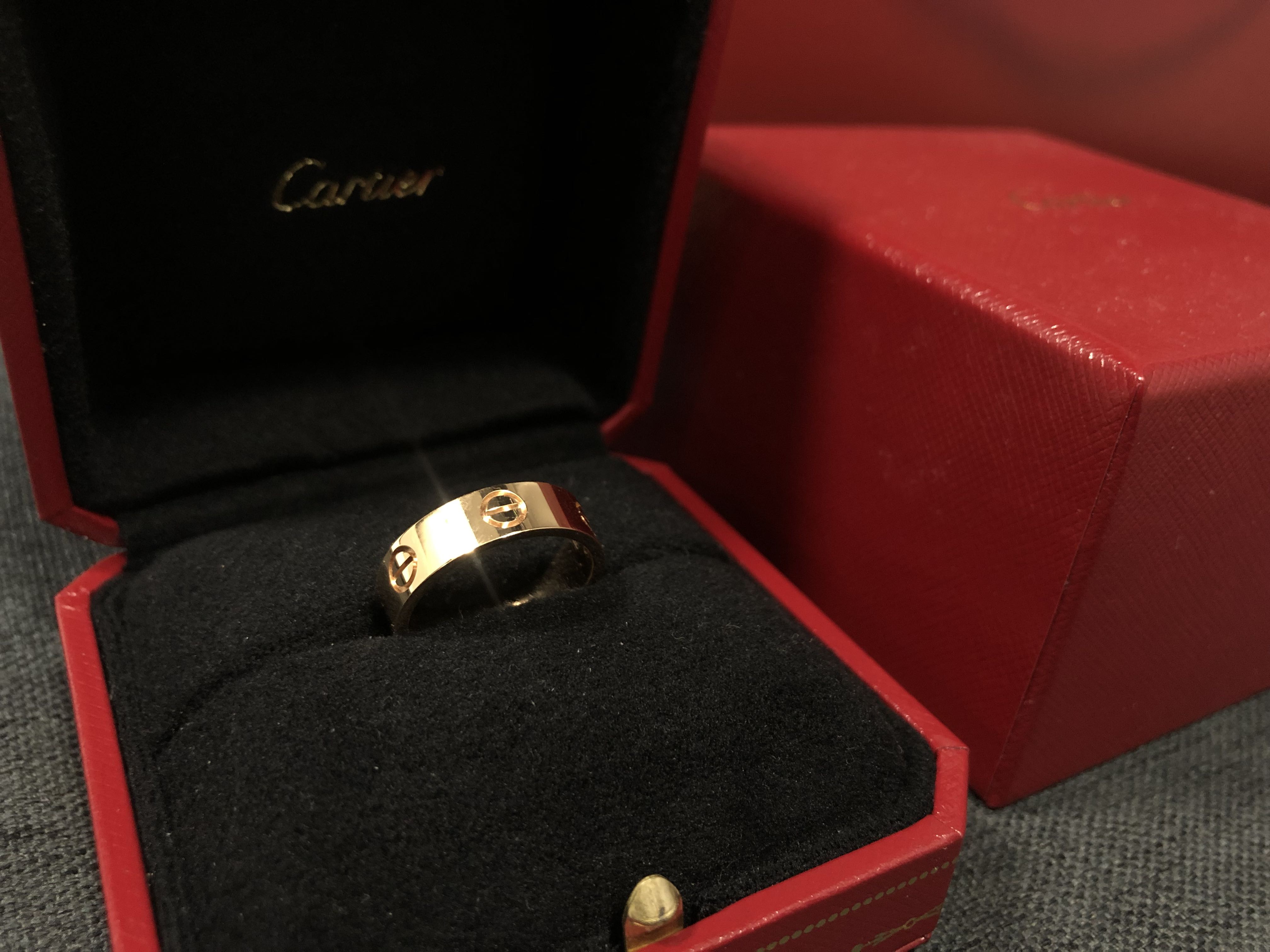 Cartier 55 2025 ring size