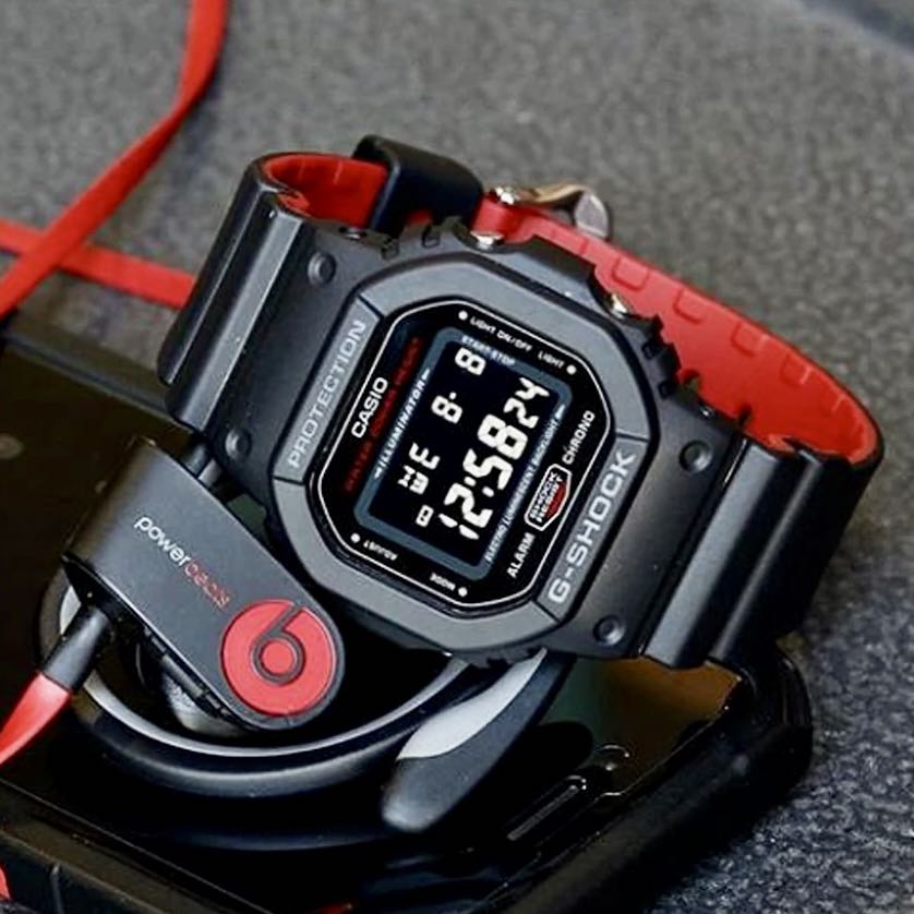 Casio g shock dw 5600 red top