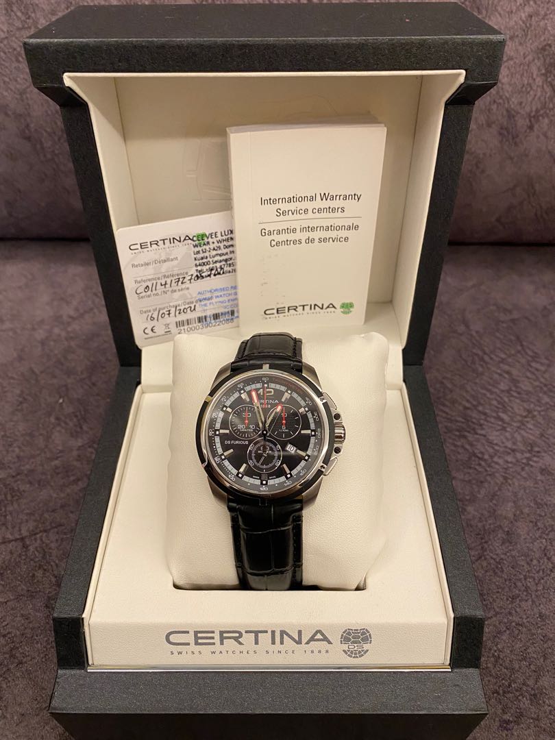Certina ds deals furious chronograph
