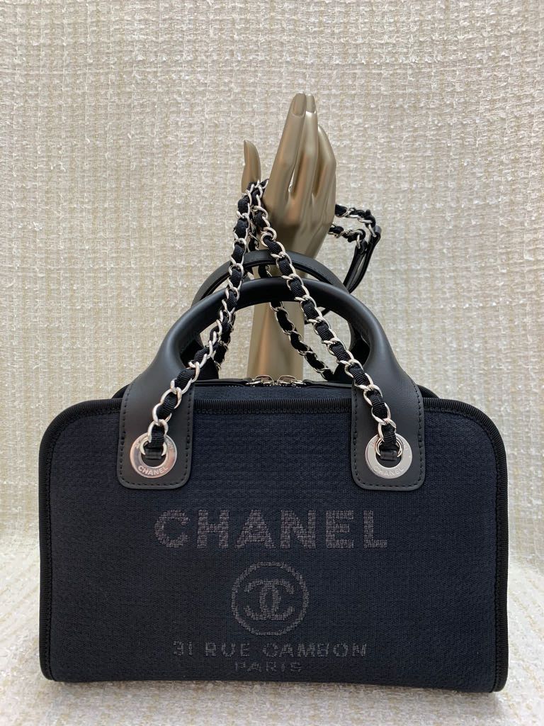 Chanel deauville online bowling bag