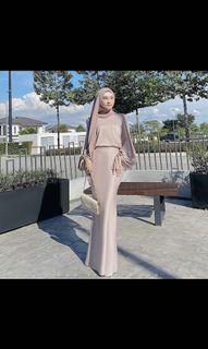 Chanella Kurung Modern (Salmon)