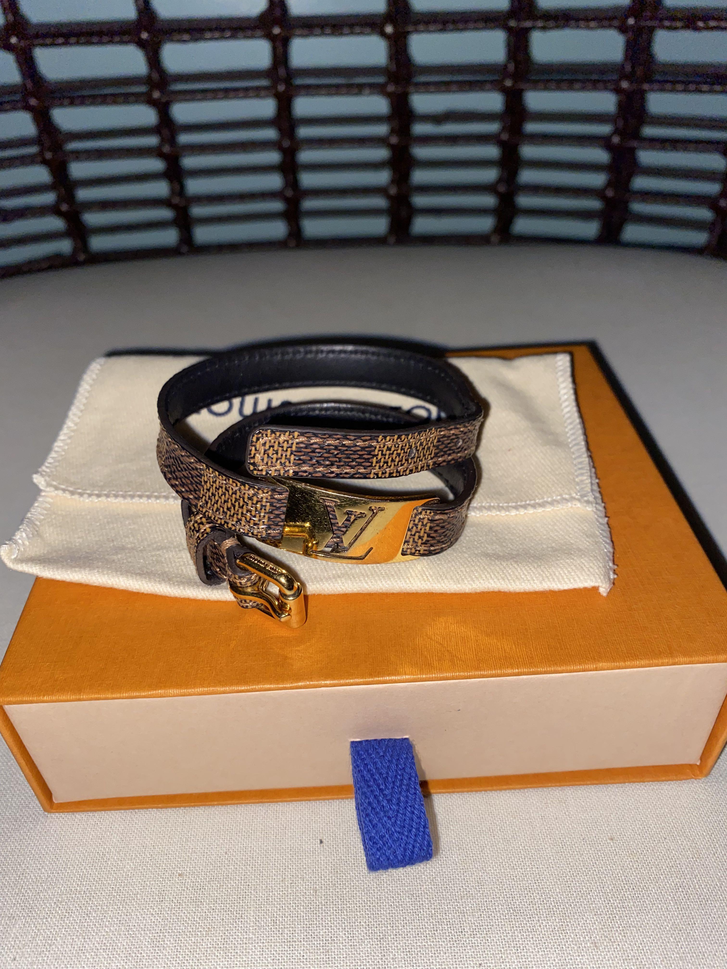 Complete- LV Damier Canvas Sign It double bracelet, Luxury, Accessories on  Carousell