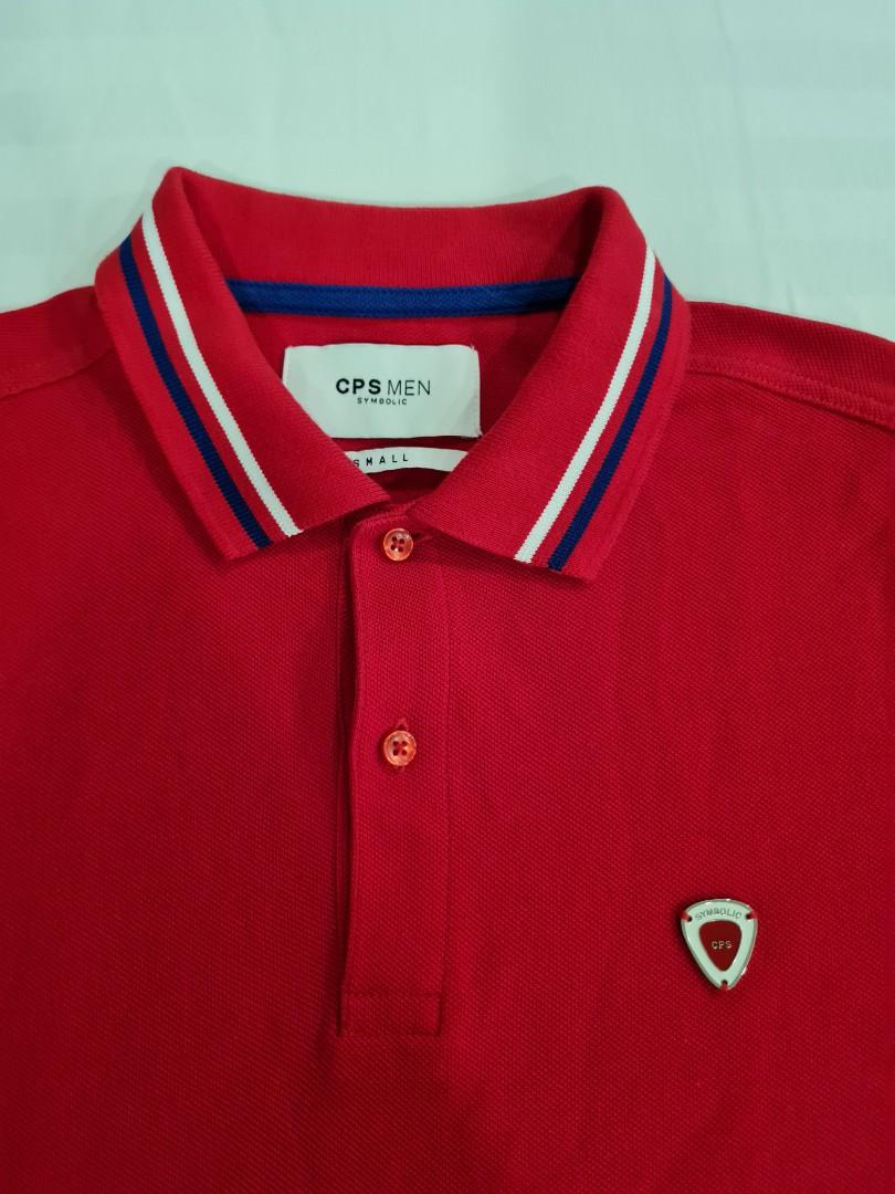cps men red polo shirt, Men's Fashion, Tops & Sets, Tshirts & Polo ...