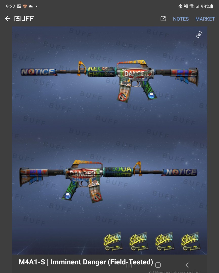 CSGO IMMINENT DANGER AT GOOD FLOAT, Video Gaming, Video Games, Others