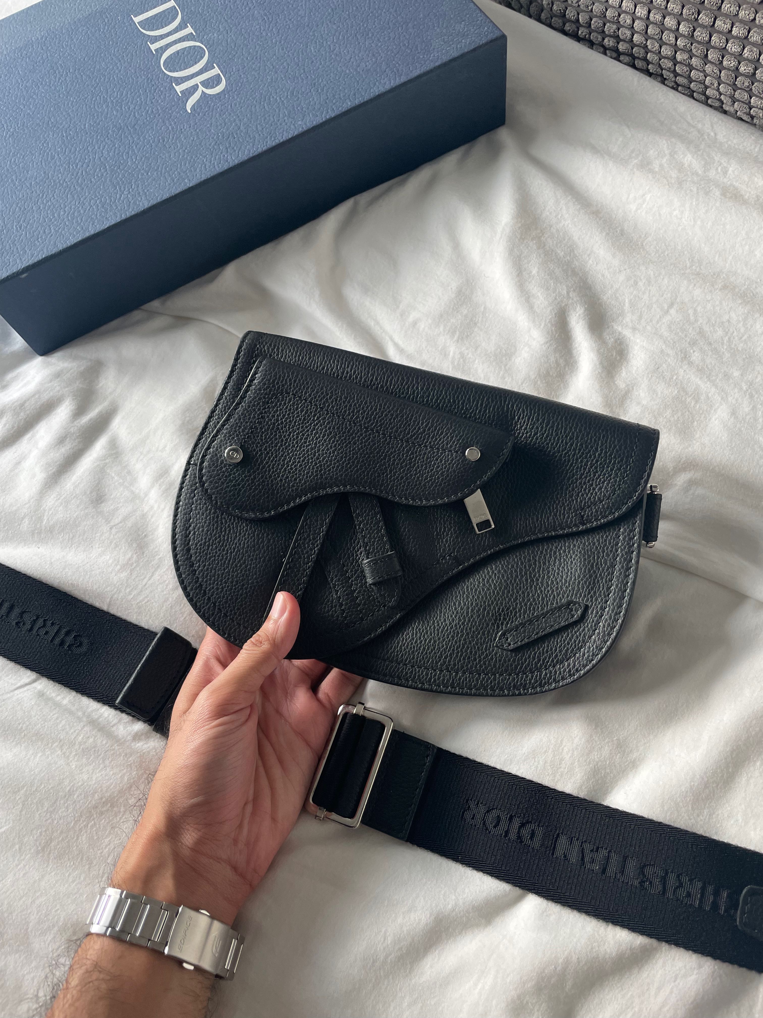 dior saddle pouch mens