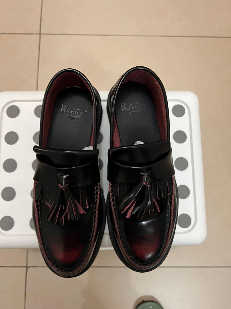 Dr Martens Adrian cherry 酒紅色38號, 女裝, 鞋, Loafers - Carousell