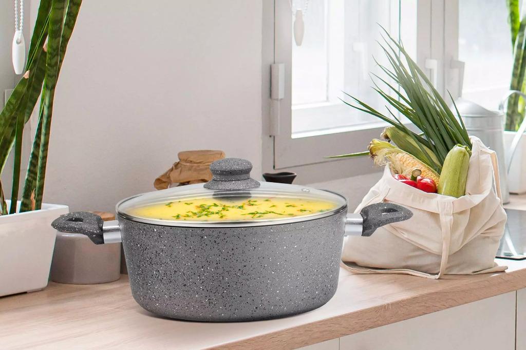 Dynamex Marble Induction 28cm Casserole Non-stick Coating Soft Touch Handle Induction (Category: Cookware & Accessories) located in Manila. Submitted by cartelcomnl (Listing ID 1136689947, Image 1). Description: Dynamex Marble Induction 28cm Casserole Non-stick Coating Soft Touch Handle Induction.